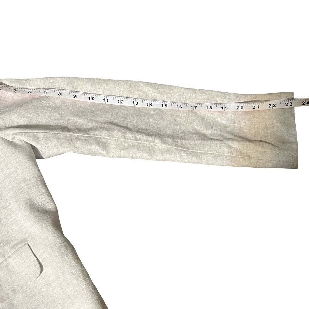 The Drop Linen Cropped Jacket
Blazer Natural Oatmeal Button
Front Size M - Picture 10 of 11